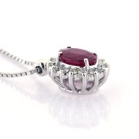 Collana Fanton Gioielli Donna COLLANE RUBINO in Oro bianco Rubino 0.63 Ct FGRUB050CL1 - FGRUB050CL1